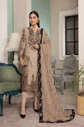 3-Pc Charizma Unstitched Embellished Chiffon Collection CEC23-05